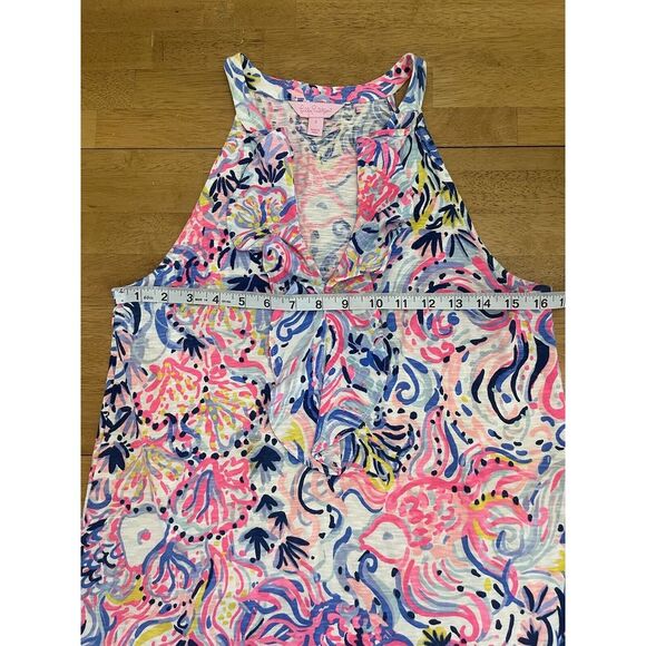 Lilly Pulitzer Shay Dress So Sofishticated Print Cotton Modal Size Small - Picture 4 of 6